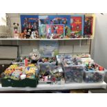 A very large collection of McDonalds toys, light box signs and happy meal boxes etc.