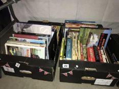 2 boxes of books and magazines on railways, steam trains, model railways etc.