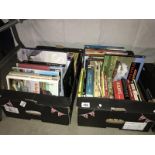 2 boxes of books and magazines on railways, steam trains, model railways etc.