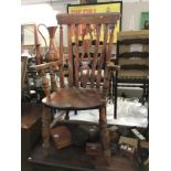 A 19th century carver chair