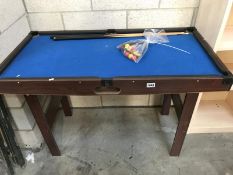A childrens pool table