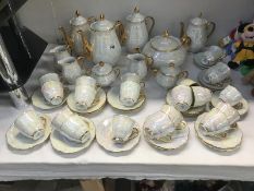 A lustre ware tea and coffee set