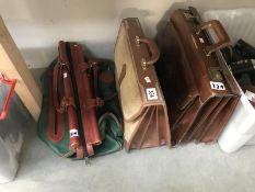 2 briefcases and a good quality leather holdall