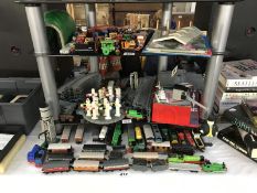 A large quantity of Ertl Thomas The Tank Engine and friends diecast trains etc.