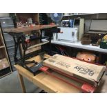 A portable work bench,