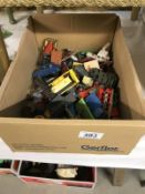 A quantity of play worn diecast including Corgi Dinky Matchbox etc.