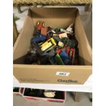 A quantity of play worn diecast including Corgi Dinky Matchbox etc.