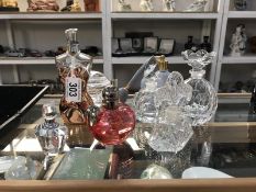 A quantity of perfume bottles