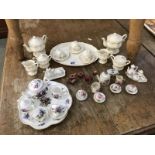 Quantity of small porcelain tea sets (for dolls house)