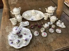 Quantity of small porcelain tea sets (for dolls house)
