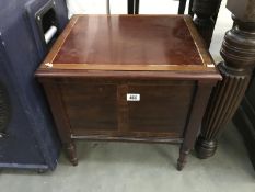 An Edwardian mahogany commode without liner