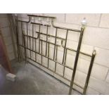 A 5ft brass effect bed frame