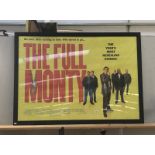 A framed 'The Full Monty' cinema poster