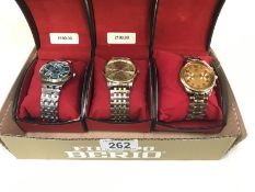 3 Orlando wrist watches (need batteries)