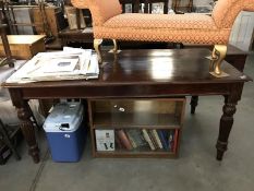 A Victorian mahogany refrectory table