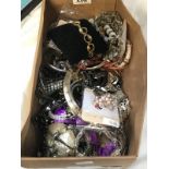 A box of costume jewellery