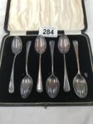 A set of 6 cased spoons,