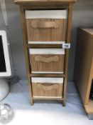 A 3 drawer bathroom/storage unit