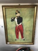 French school 20th century oil on board The Piper Boy