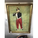 French school 20th century oil on board The Piper Boy