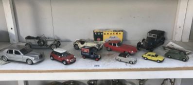 A quantity of diecast cars