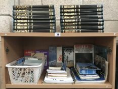 2 shelves of aircraft related books