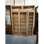 3 glazed display cabinets