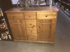 A solid pine chest of drawers/dresser base