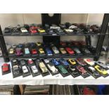 A large quantity of unboxed diecast model cars