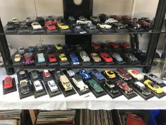 A large quantity of unboxed diecast model cars