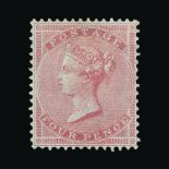 Great Britain - QV (surface printed) : (SG 62a) 1855-57 small Garter 4d carmine, on slightly blued