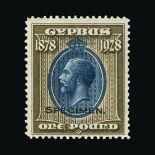 Bradbury Wilkinson Collection : (SG 123-132s) CYPRUS: 1928 Anniversary of British Rule set,