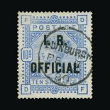 Great Britain - Officials : (SG O10) 1884-88 INLAND REVENUE 10s ultramarine, DF, neat EDINBURGH cds,
