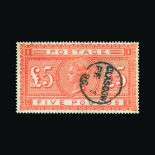 Great Britain - QV (surface printed) : (SG 137) 1867-83 £5 orange, CL, well centred, GLASGOW cds,