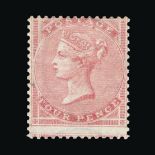 Great Britain - QV (surface printed) : (SG 66ab) 1855-57 large Garter 4d rose on THICK GLAZED PAPER,
