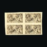 Bradbury Wilkinson Collection : GREAT BRITAIN: 1918 Seahorse 2s.6d. Rough proof, imperf block of