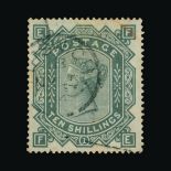 Great Britain - QV (surface printed) : (SG 135) 1867-83 wmk Anchor 10s greenish grey, FE, small