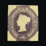 Great Britain - QV (embossed) : (SG 59wk) 1847 6d dull lilac, watermark inverted and reversed,