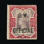 Great Britain - Officials : (SG O35) 1896-02 OFFICE OF WORKS 10d, dull purple and carmine, wmk Imp