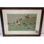 Snaffles (Charles Johnston Payne) – signed hand coloured lithograph “The Stone Wall”, “Solid and