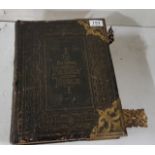 Victorian “National” Family Bible pub’d Cassel & Co, leather bound with brass corners and clasps