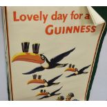 2 x Guinness “John Gilroy Artwork” Posters from 1938 & 1955 – Toucans & Figure of a man