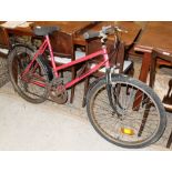 Lady’s Mountain Bicycle, painted red “President Cycles”