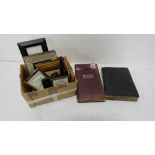 2 x Postcard Albums with old English postcards – landscapes, buildings etc and a small box of modern