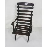 Walnut Child Size Deck Chair, 48”h