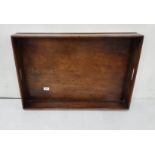 Mahogany Butler's Tray, with carrying handles, inserts, dove tailed corners, 28"w x 19"d