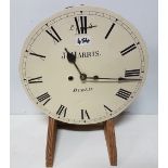 Large Pendulum Movement Wall Clock (rare), stamped J. S. Harris, Dublin, 1820's, expertly