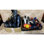 3 pairs of large Roller Blades and 3 pairs of child’s Roller Skates (all well worn) (6)