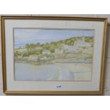 MICHAEL McWILLIAMS, two watercolours, Beach View and Old Millhouse, both signed, 37cmH x 52cmW, in