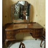 1950’s Dressing Table, with a 3 part mirror back